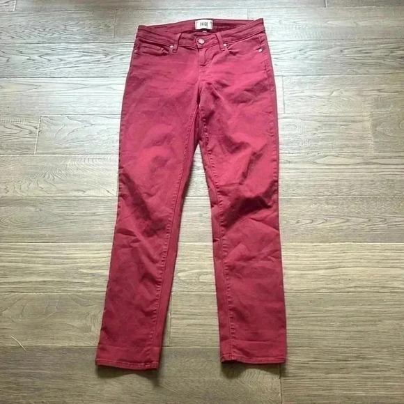 🔥PAIGE🔥 | Skyline ankle peg burgundy  pants size 29 - Picture 1 of 14